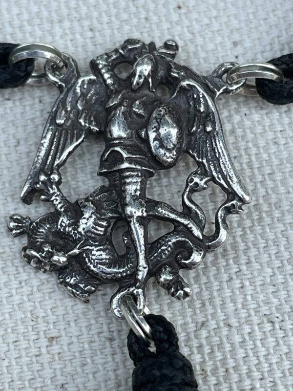 Memento Mori Skull Silver Rosary - Image 6